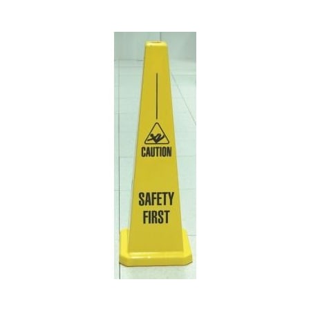 Accuform QUADWARNING SAFETY CONES 35 in H PFC353 PFC353